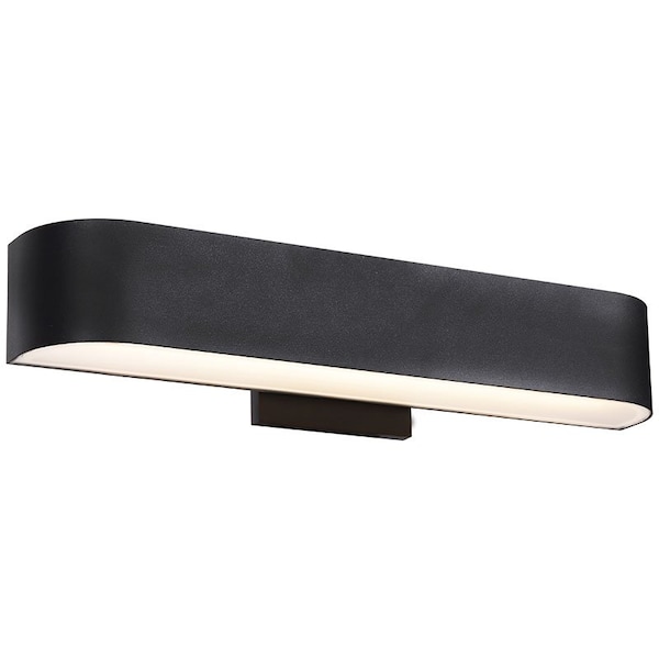 Access Lighting Montreal, BiDirectional Outdoor LED Wall Mount, Black Finish, Frosted Glass 20046LEDDMG-BL/FST - main